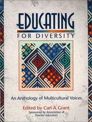 Cover of: Educating for Diversity: An Anthology of Multicultural Voices