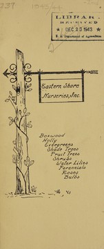 Price list, fall 1943-spring 1944 by Eastern Shore Nurseries