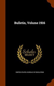 Cover of: Bulletin, Volume 1916