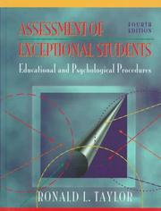 Cover of: Assessment of Exceptional Students: Educational and Psychological Procedures