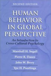 Cover of: Human behavior in global perspective: an introduction to cross-cultural psychology