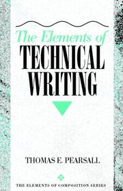 Cover of: The elements of technical writing