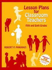 Cover of: Lesson plans for classroom teachers. by Robert P. Pangrazi