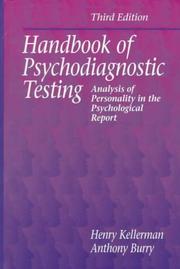 Handbook of psychodiagnostic testing by Henry Kellerman