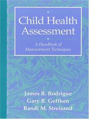 Cover of: Child Health Assessment: A Handbook of Measurement Techniques