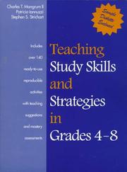 Cover of: Teaching study skills and strategies in grades 4-8 by Charles T. Mangrum