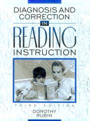 Cover of: Diagnosis and correction in reading instruction by Dorothy Rubin, Dorothy Rubin