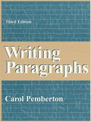Cover of: Writing paragraphs