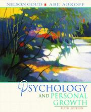 Cover of: Psychology and personal growth by Nelson Goud