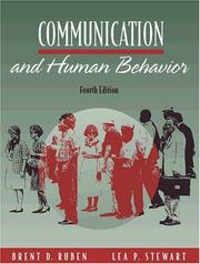 Cover of: Communication and human behavior | Brent D. Ruben