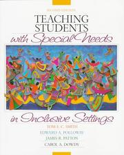Cover of: Teaching students with special needs in inclusive settings by Tom E.C. Smith ... [et al.].