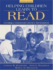 Cover of: Helping children learn to read by Lyndon W. Searfoss