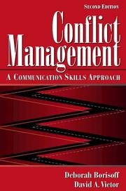 Cover of: Conflict management | Deborah Borisoff