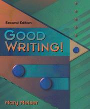 Cover of: Good writing! by Mary Jordan Meiser