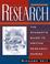 Cover of: Research