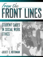 Cover of: From the front lines: student cases in social work ethics