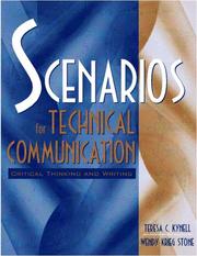 Cover of: Scenarios for Technical Communication: Critical Thinking and Writing