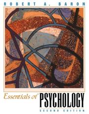 Cover of: Essentials of psychology by Robert A. Baron