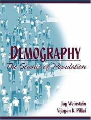Cover of: Demography by Jay Weinstein, Vijayan K. Pillai