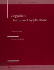 Cover of: Cognition, theory and applications