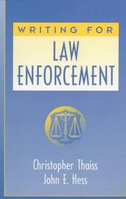 Cover of: Writing for law enforcement