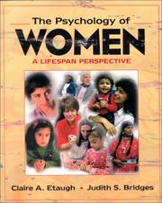Cover of: Psychology of Women, The: A Lifespan Perspective