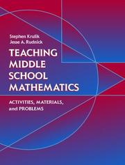 Cover of: Teaching middle school mathematics: activities, materials, and problems