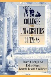 Cover of: Colleges and universities as citizens