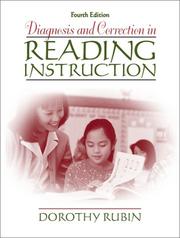 Cover of: Diagnosis and correction in reading instruction by Dorothy Rubin