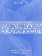 Cover of: Introduction to audiology by Frederick N. Martin