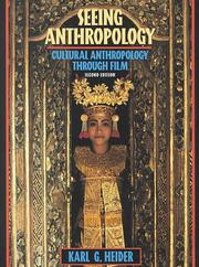 Cover of: Seeing Anthropology  by Karl G. Heider