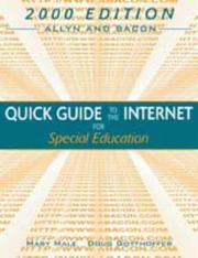 Cover of: Allyn and Bacon Quick Guide to the Internet for Special Education by Gale