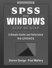 Cover of: SPSS for Windows step by step: a simple guide and reference 9.0 update