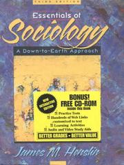 Cover of: Essentials of Sociology: A Down-To-Earth Approach