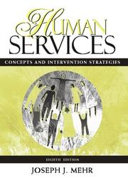 Cover of: Human Services by Joseph Mehr, Joseph J. Mehr