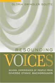 Cover of: Resounding Voices: School Experiences of People from Diverse Ethnic Backgrounds
