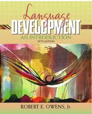 Cover of: Language development by Robert E. Owens