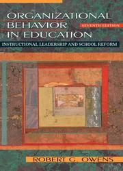 Cover of: Organizational Behavior in Education by Robert G. Owens