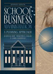 Cover of: School business administration: a planning approach