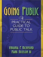 Cover of: Going public: a practical guide to public talk