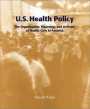 Cover of: Introduction to U.S. Health Policy by Donald Barr