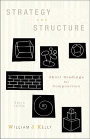 Cover of: Strategy and structure: short readings for composition