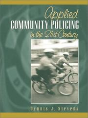 Cover of: Applied community policing in the 21st century