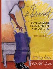 Cover of: The Adolescent by F. Philip Rice, Kim Gale Dolgin, Kim G. Dolgin