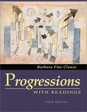 Cover of: Progressions by Barbara Fine Clouse, Barbara Fine Clouse