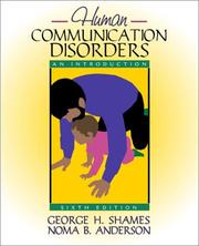 Cover of: Human Communication Disorders by George H. Shames, Noma B. Anderson