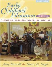 Cover of: Early childhood education, birth-8 | Amy Driscoll