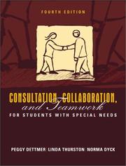 Consultation, collaboration, and teamwork for students with special needs by Peggy Dettmer