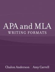 Cover of: APA and MLA Writing Formats
