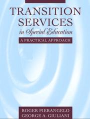 Cover of: Transition Services in Special Education: A Practical Approach